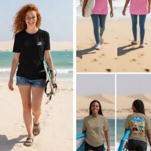 T-shirt Unisexe AMWAJ ⵣ Dakhla Maroc – Surf & Kitesurf